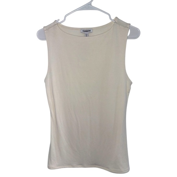 Express Neutral Boatneck Tank NWT - Picture 1 of 12